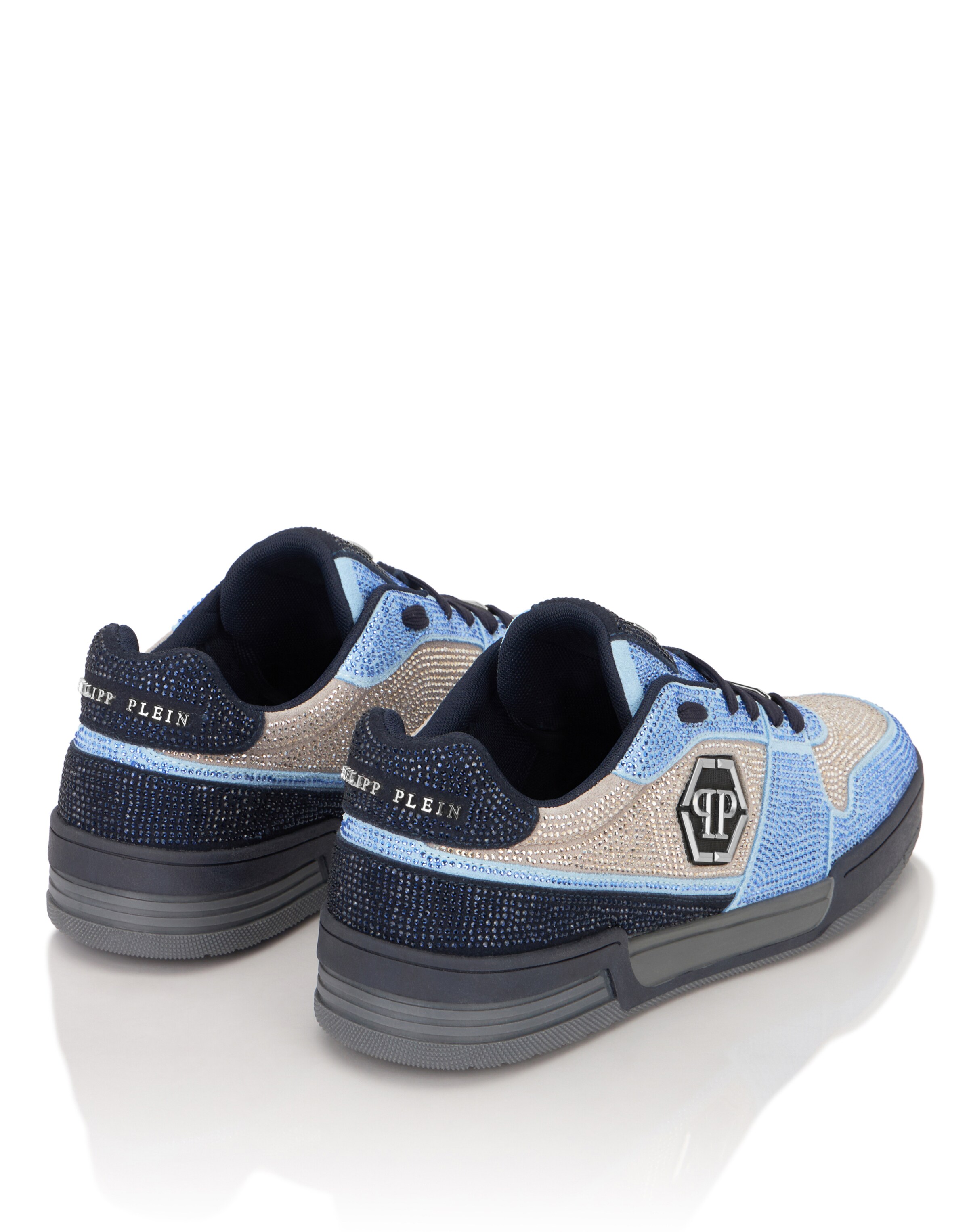 Baskets basses Philipp Plein en bleu