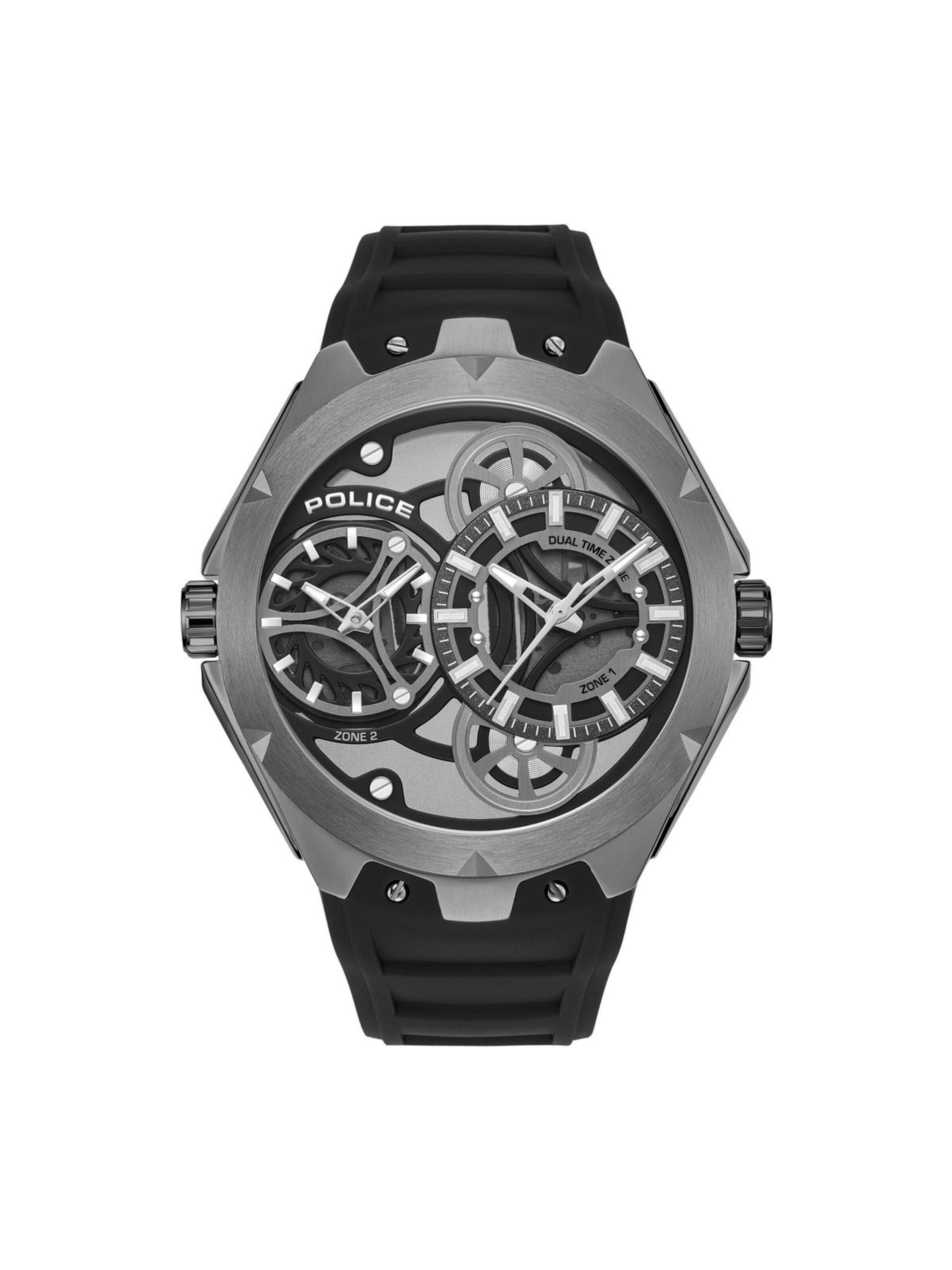 POLICE Analoog horloge in Zwart: voorkant