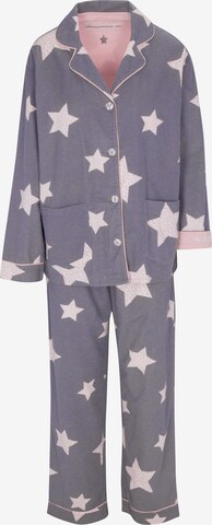 PJ Salvage Pajama ' Flannels ' in Grey: front