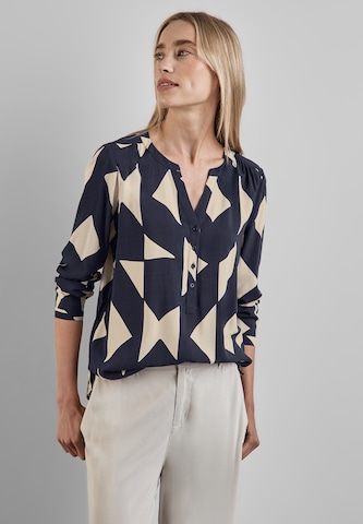 STREET ONE Blouse 'Bamika' in Blue: front