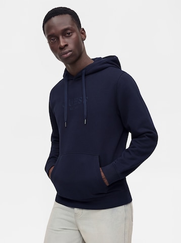 GUESS - Sweatshirt em azul: frente