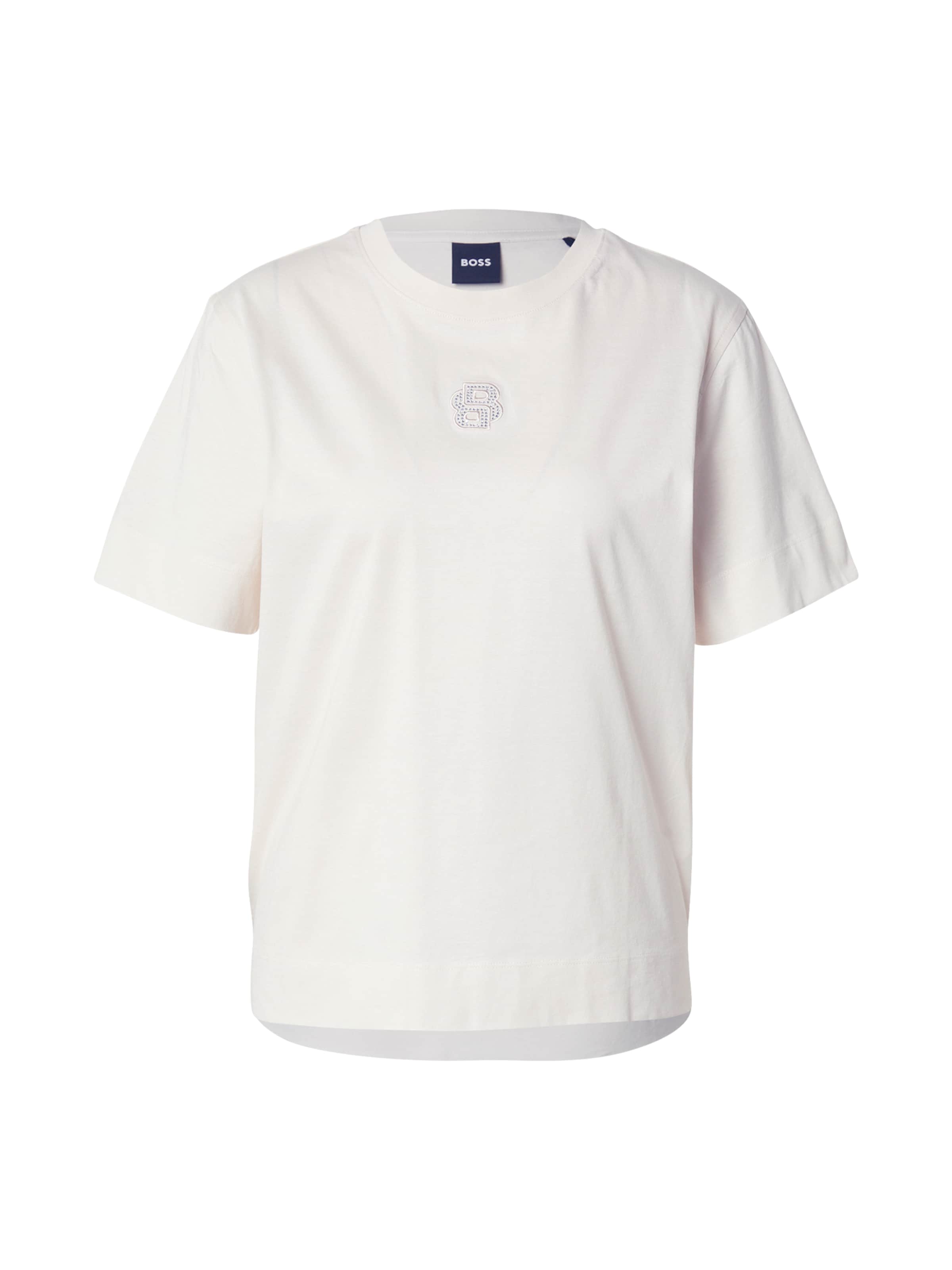 BOSS T-shirt 'Elpha Placed3' i vit: framsida