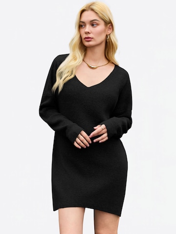 Rochie tricotat de la Imily Bela pe negru: față