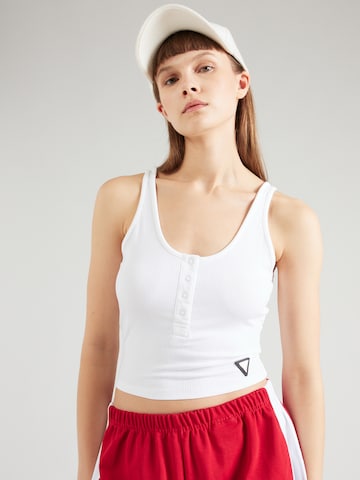 Top 'NYRA' di GUESS in bianco: frontale