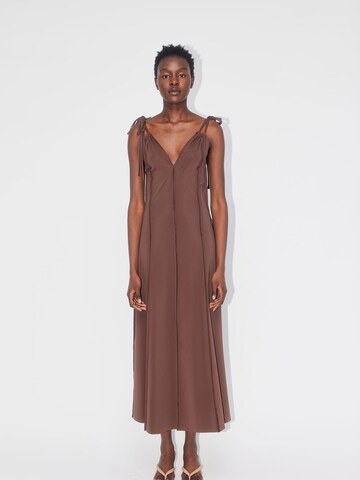 ABOUT YOU REBIRTH STUDIOS Dress 'Livia' in Brown: front