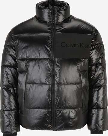 Veste mi-saison Calvin Klein Big & Tall en noir : devant