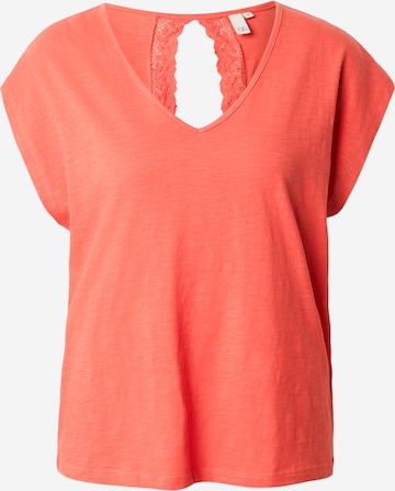 T-shirt QS en rouge : devant