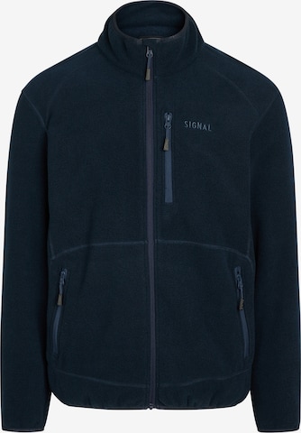 Signal Fleece jas 'Colin' in Blauw: voorkant