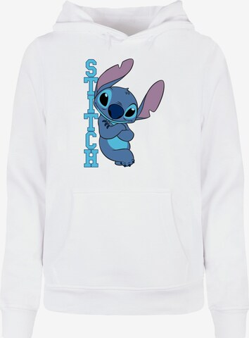 ABSOLUTE CULT Sweatshirt 'Lilo And Stitch - Posing' in White: front