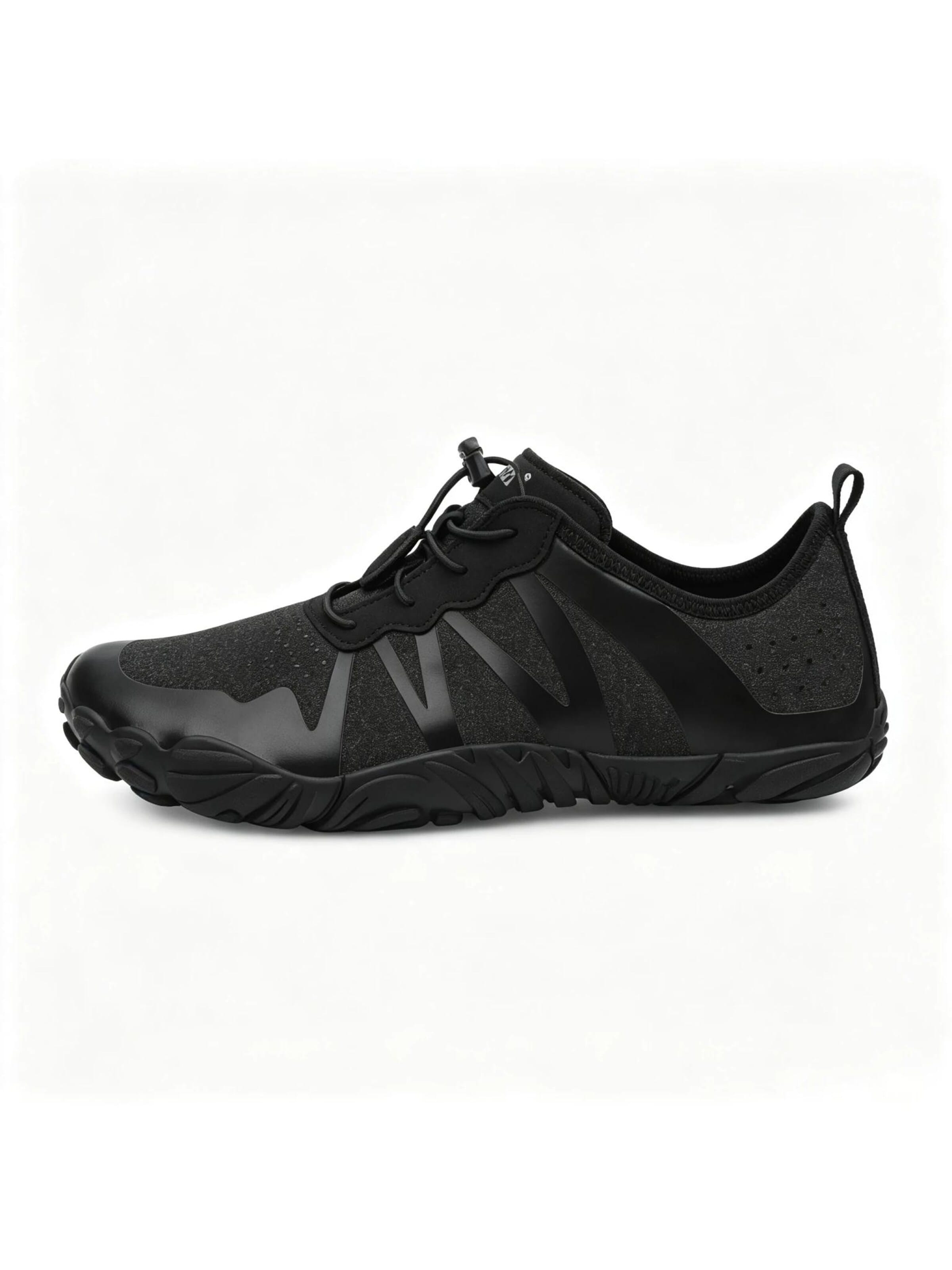 Chaussure aquatique 'Riemot Water Shoes Quick Drying Sports Aqua Lightweight Non-Slip Breathable Shoes for Outdoor Workout Athletic Swim Beach Barefoot for Men Women' riemot en noir : devant