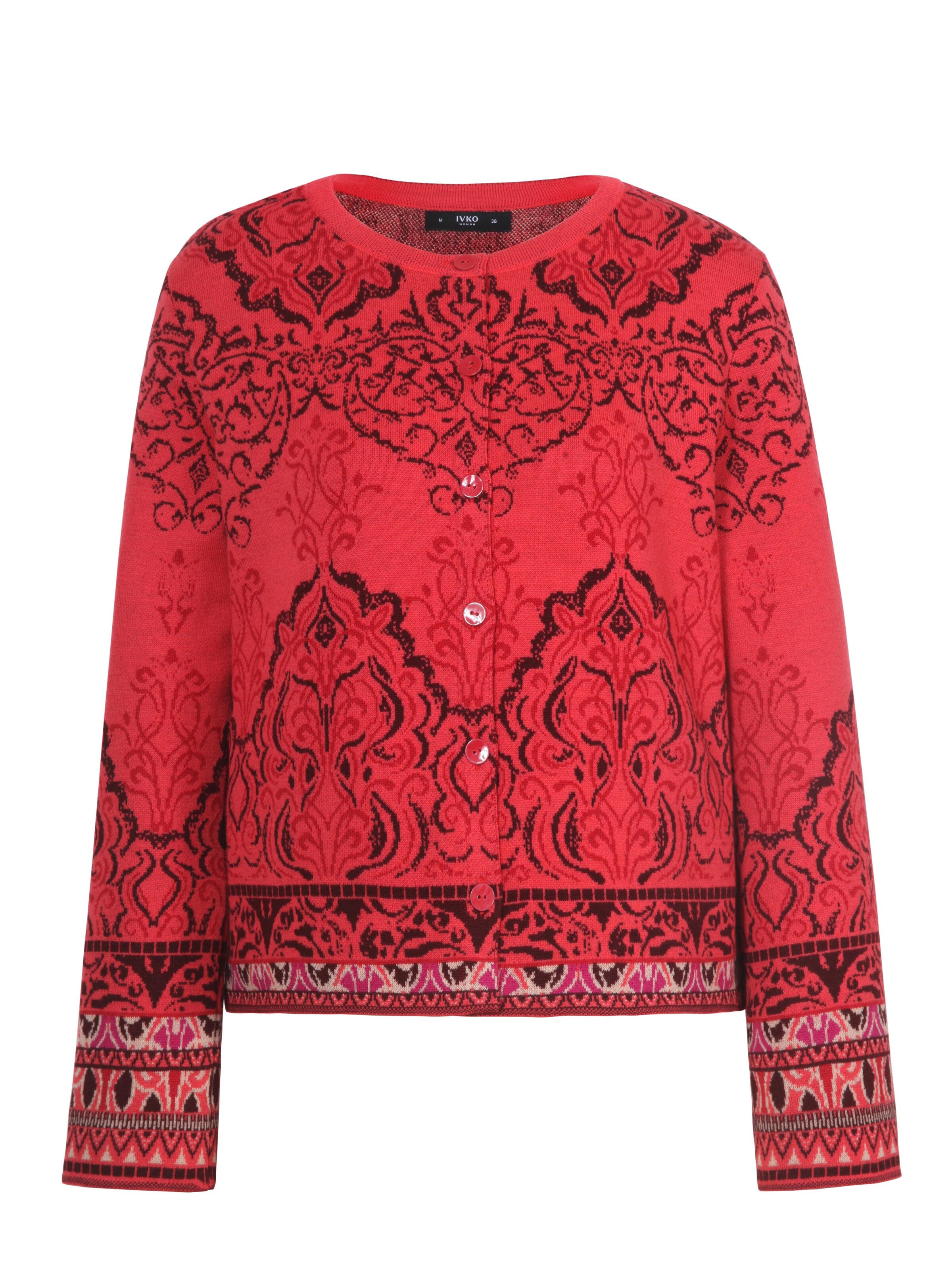 IVKO Knit Cardigan in Orange: front