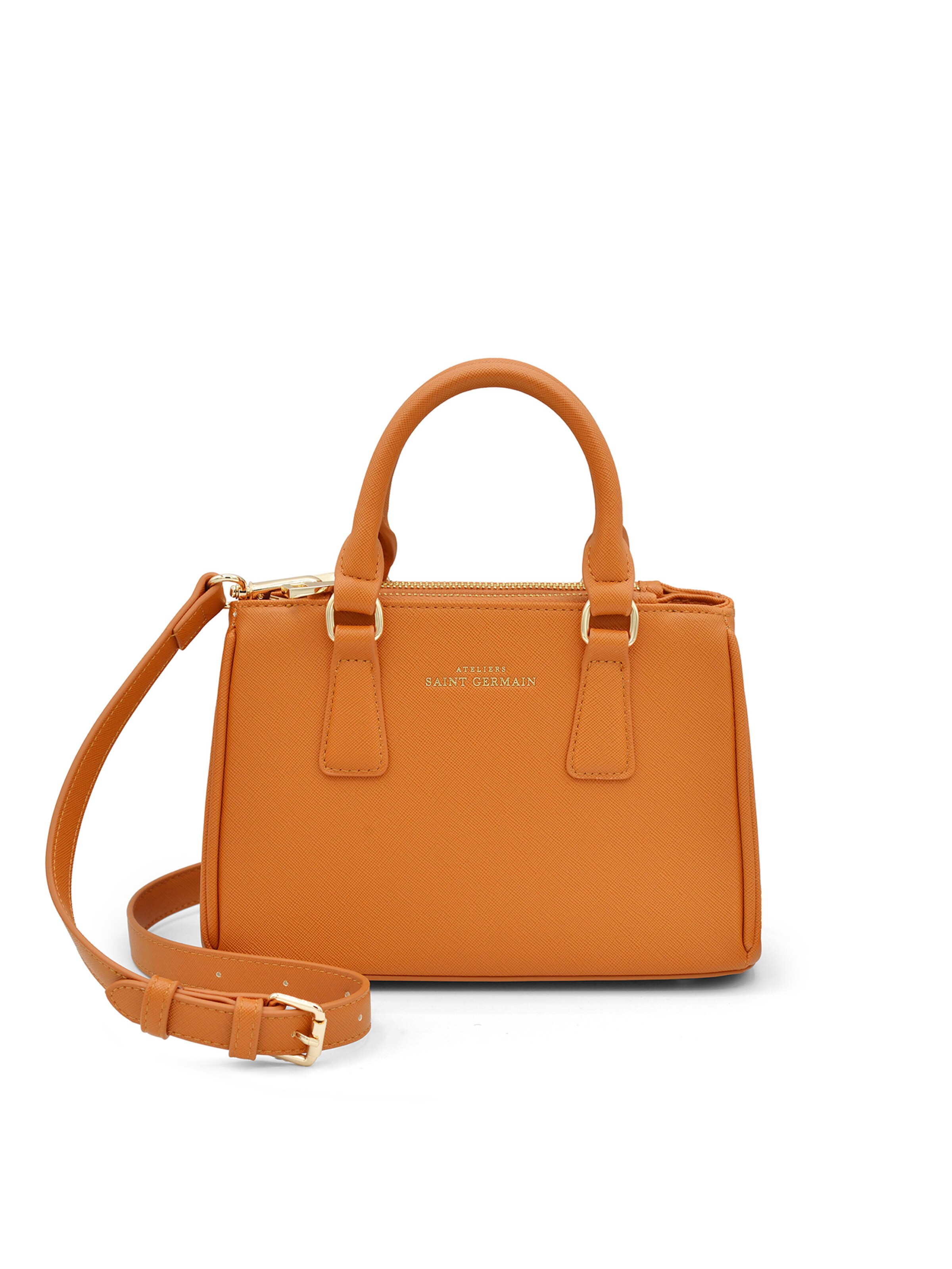 Sacs à main 'Neuilly' Ateliers Saint Germain en marron : devant
