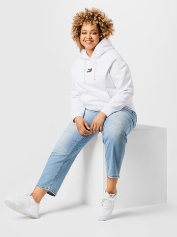 Sweat-shirt Tommy Jeans Curve en blanc