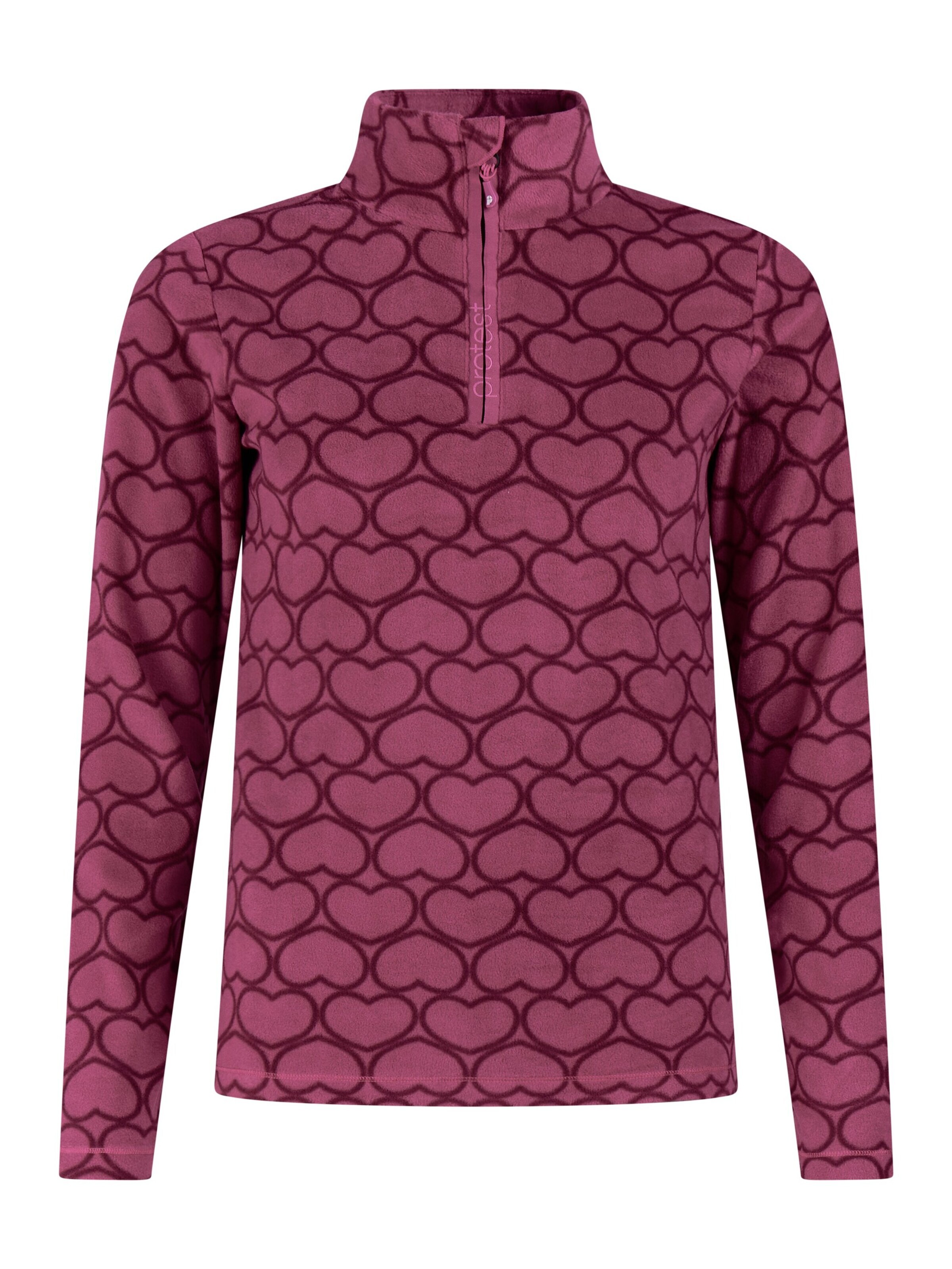 PROTEST Sports sweatshirt 'PRTRefuzzy' in Purple: front
