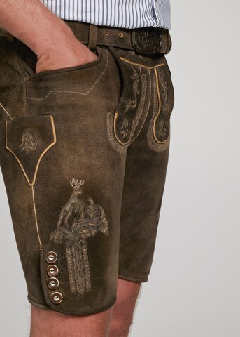 Regular Pantalon folklorique 'Wallersee' SPIETH & WENSKY en marron