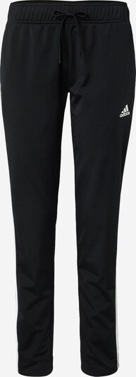 ADIDAS SPORTSWEAR Sportbroek 'Essentials Warm-Up 3-Stripes' in de kleur Zwart / Wit, Productweergave