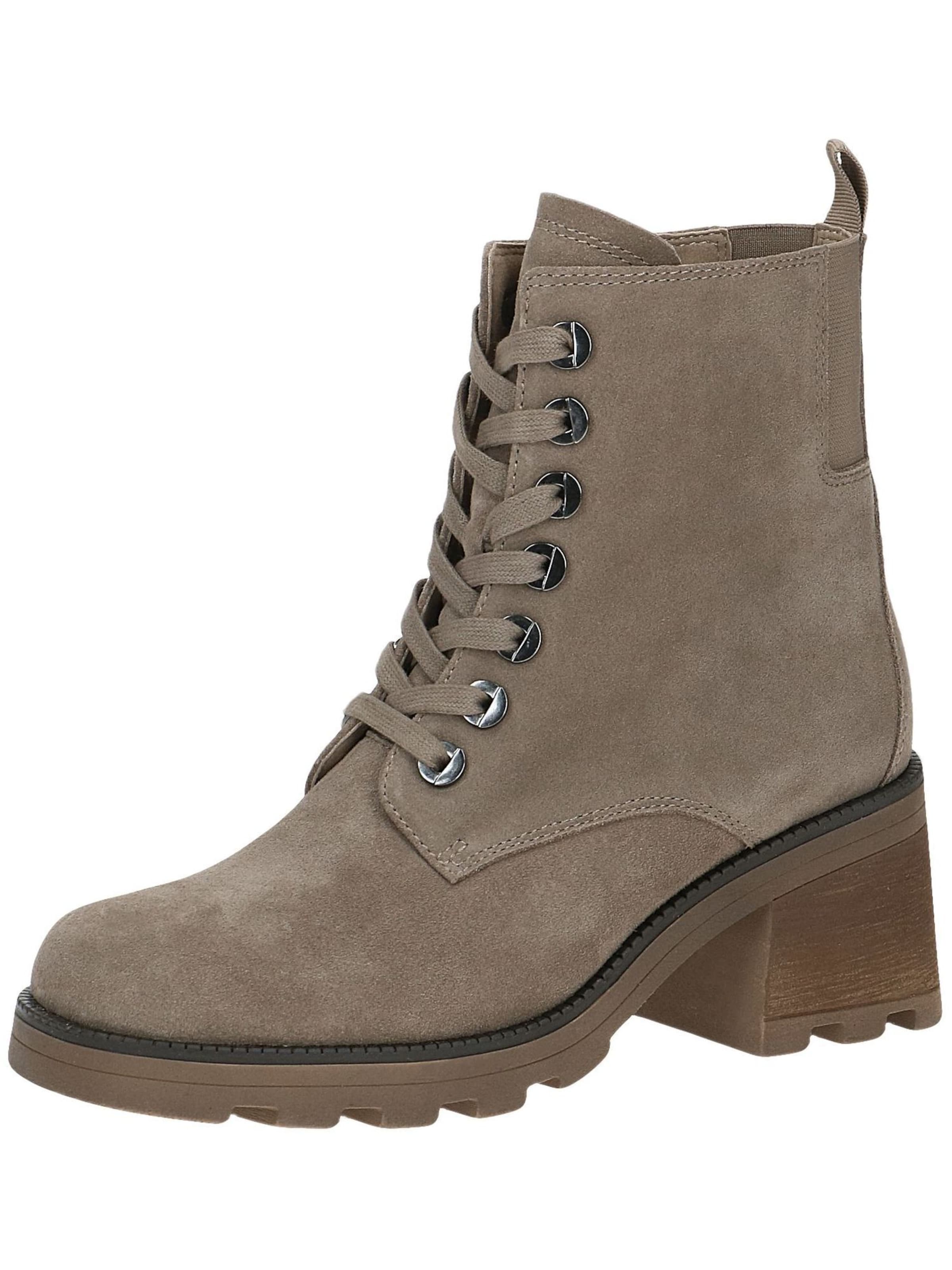 CAPRICE Lace-up bootie in Brown: front