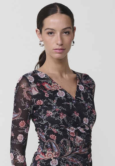 KOROSHI Kleit segavärvid / must, Tootevaade