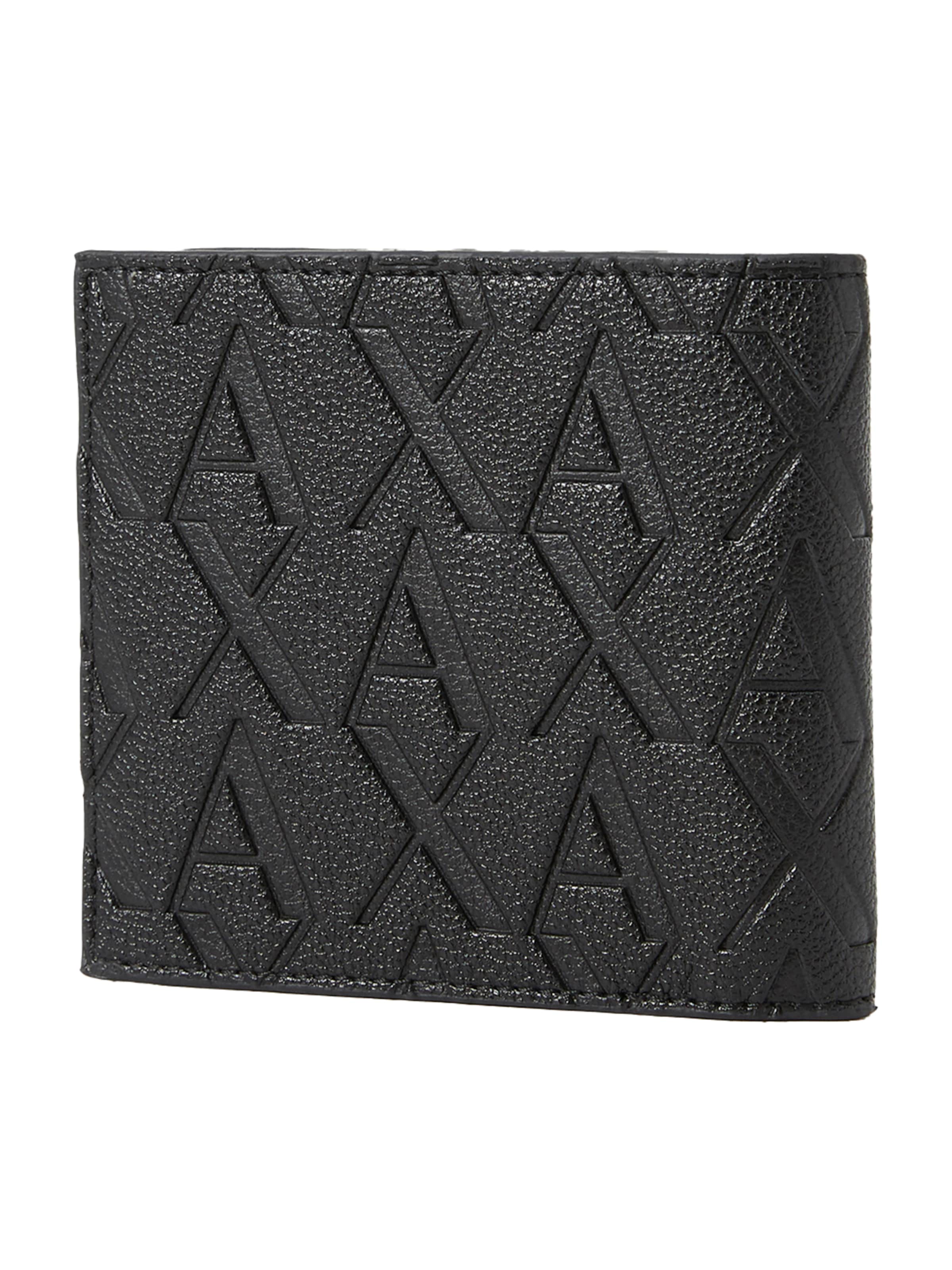 Portofel 'LIAM' de la ARMANI EXCHANGE pe negru: față