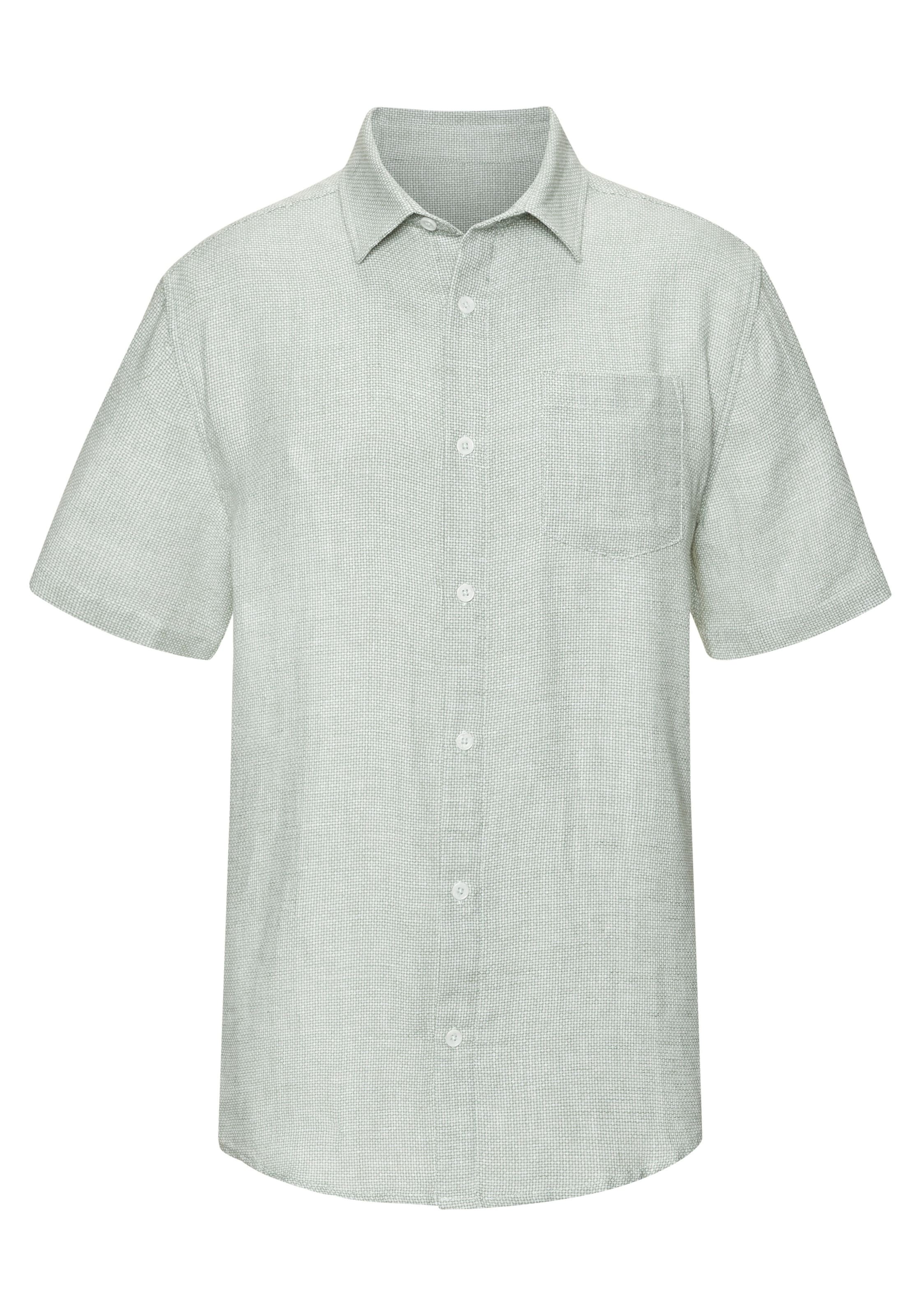 JOHN DEVIN Comfort fit Button Up Shirt in Green