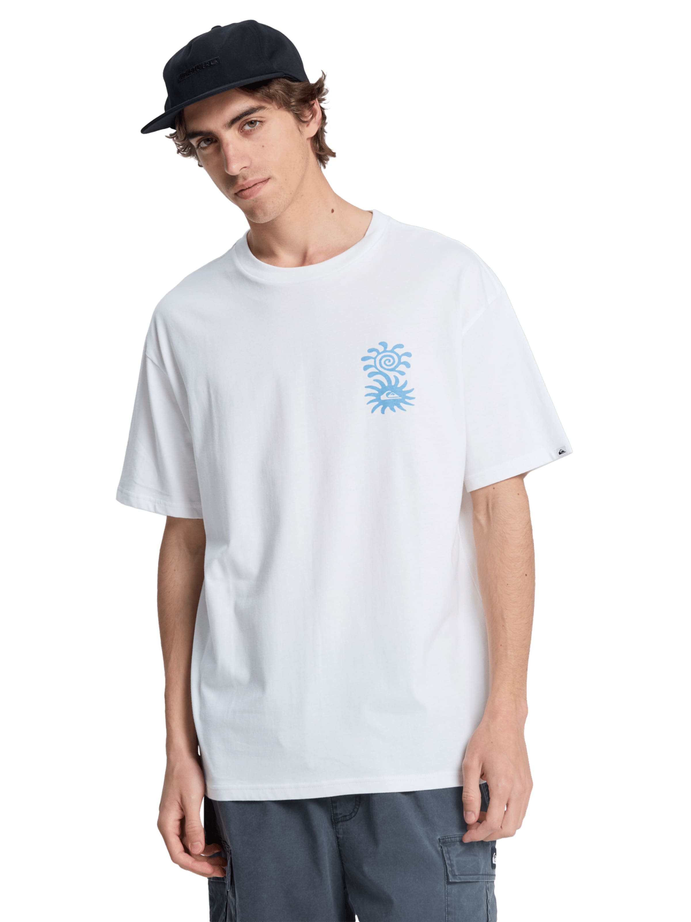 QUIKSILVER Funktionstopp 'Evo Blossom Of Peace' i vit: framsida