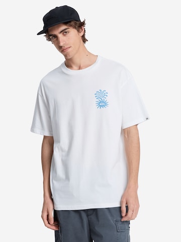 balta QUIKSILVER Sportiniai marškinėliai 'Evo Blossom Of Peace': priekis