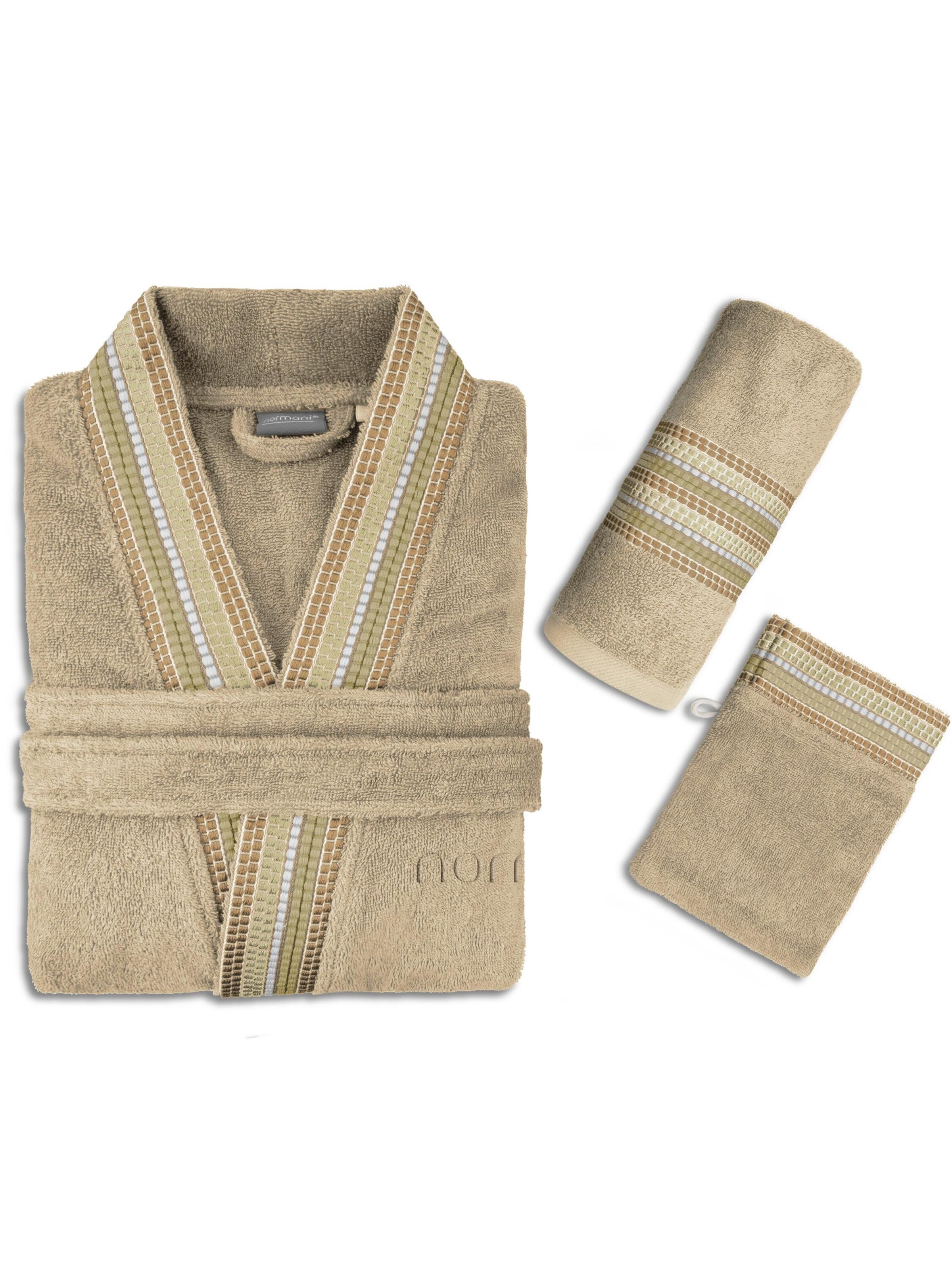 normani Bathrobe long in Beige