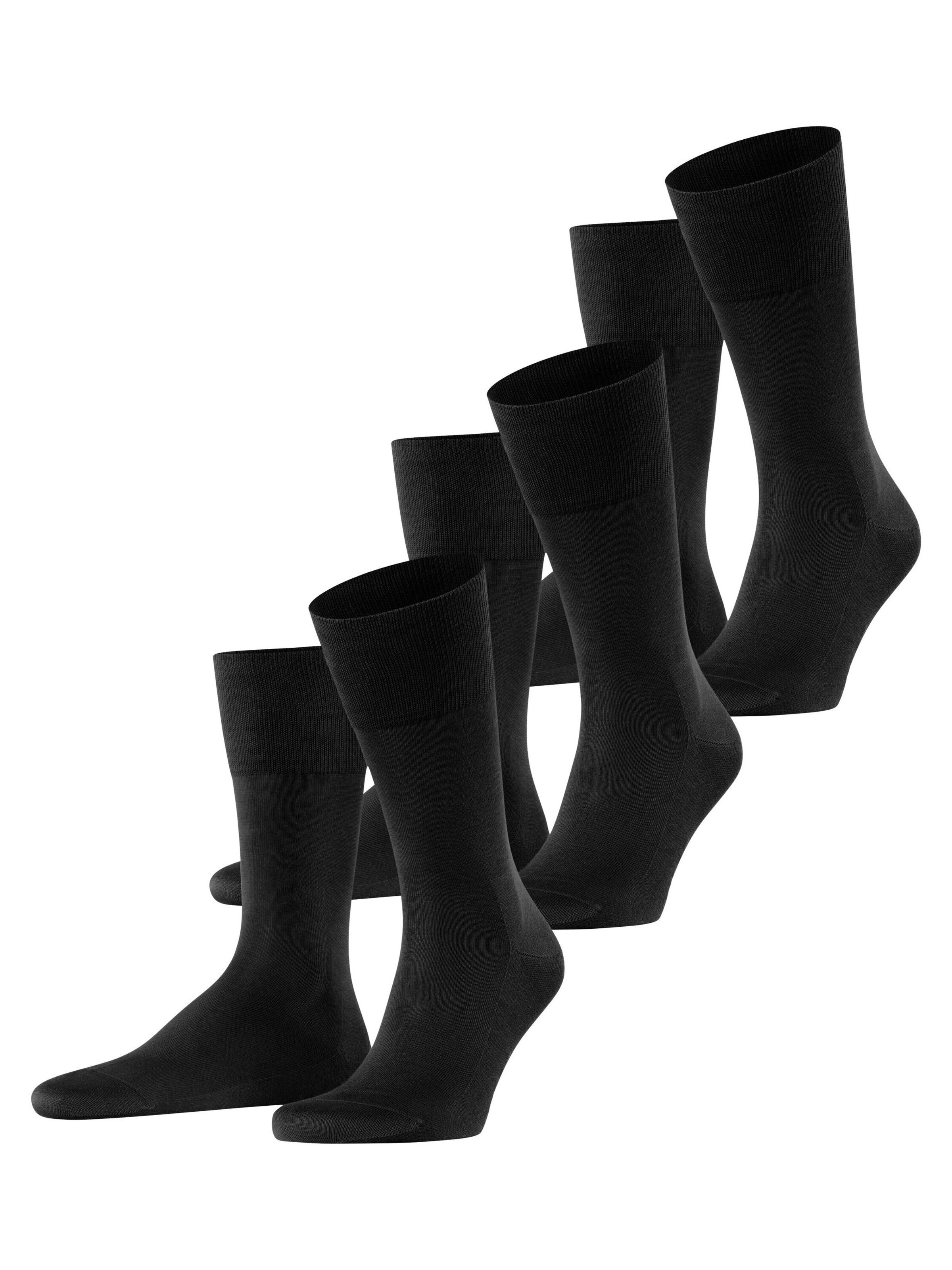 FALKE Socks 'Tiago 3-Pack' in Black