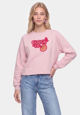 MYMO - Sudadera en rosa: frente