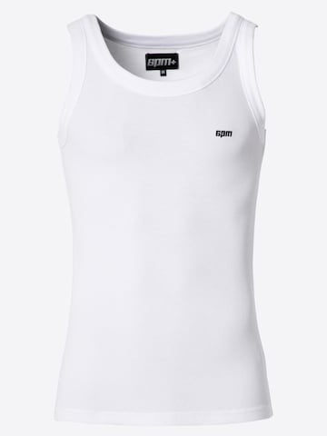 6pm - Camiseta 'OPTIC WHITE' en blanco: frente