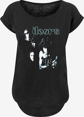 F4NT4STIC Shirt 'The Doors Music Light And Shadow' in Black: front