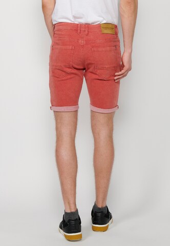 KOROSHI Regular Shorts 'Bermuda' in Rot