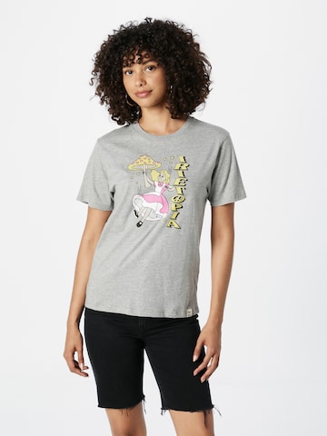 T-shirt 'Alicetopia' Iriedaily en gris : devant