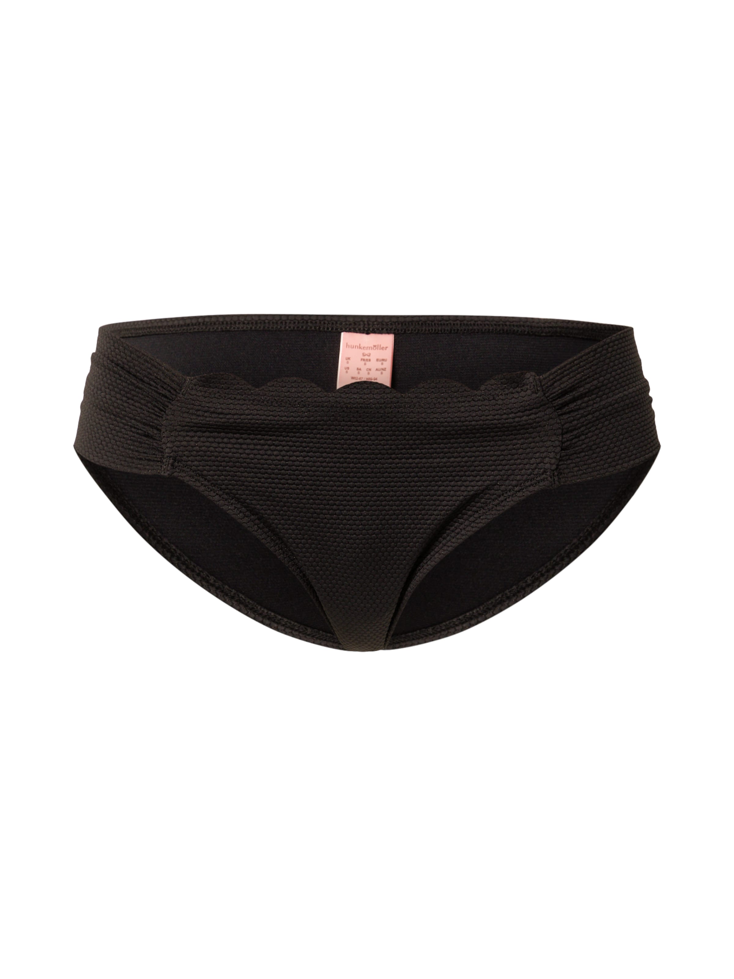 Hunkemöller - Cueca biquíni 'Scallop' em preto: frente