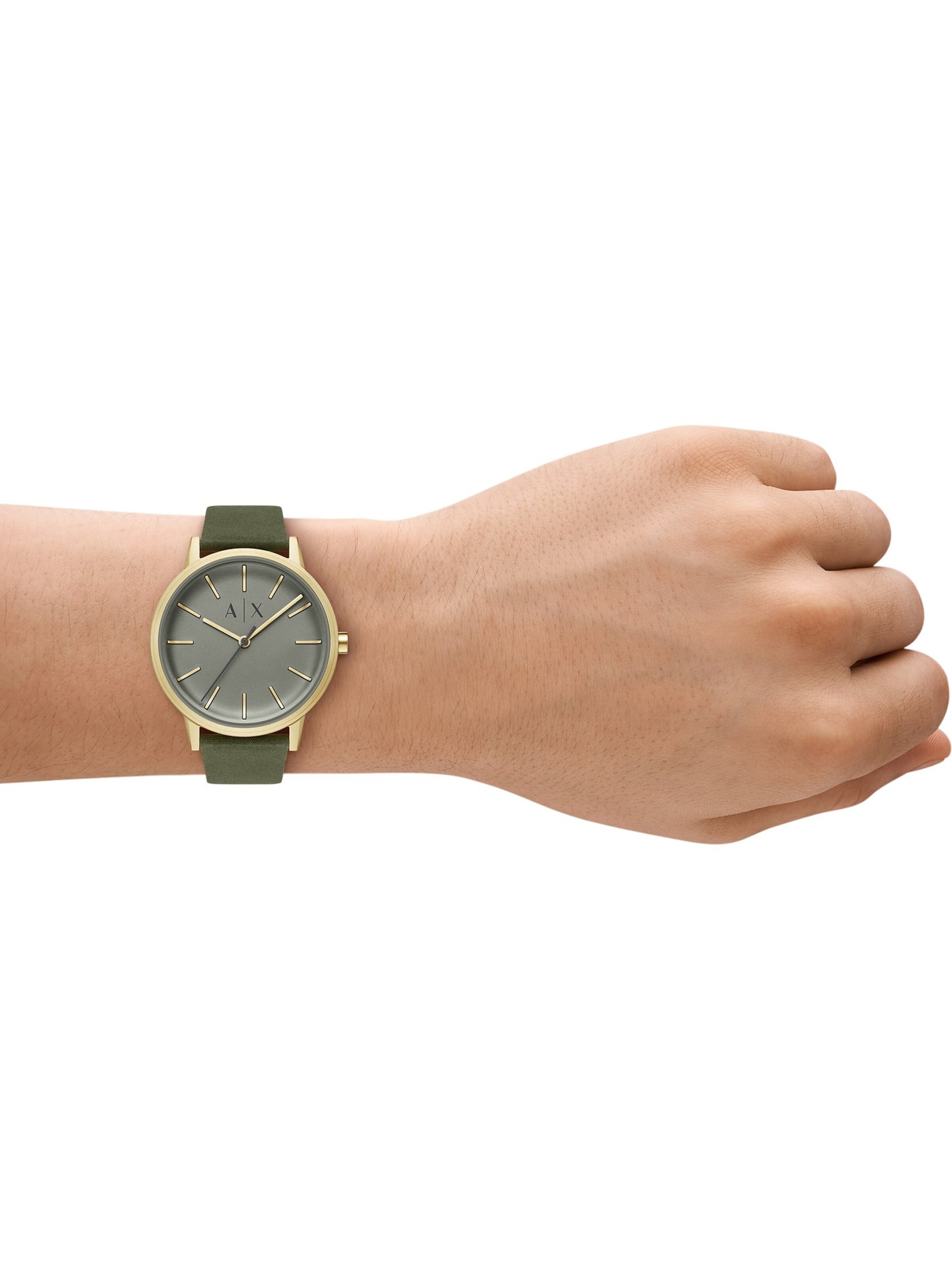 ARMANI EXCHANGE Uhr in Grün: Vorderseite