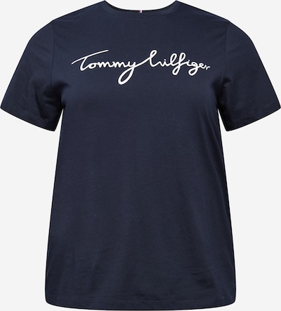 Tommy Hilfiger Curve Shirt in de kleur Donkerblauw / Wit, Productweergave