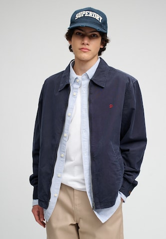 Veste mi-saison 'Harrington' Superdry & Co en bleu : devant