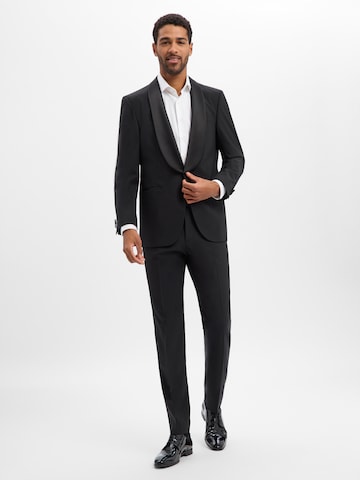 BOSS Regular Fit Sakko 'Jasper Tux' in Schwarz