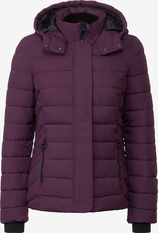 CECIL Winter Jacket 'Melange' in Purple: front