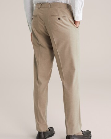 WE Fashion Slimfit Suorat housut värissä beige