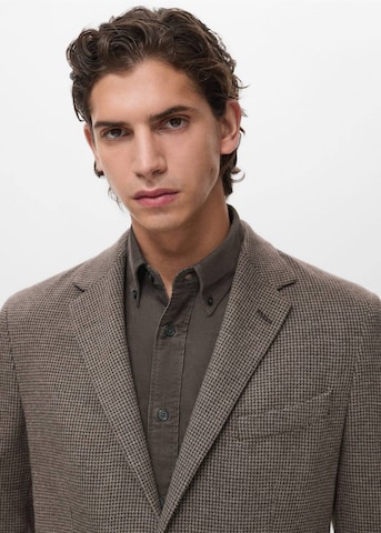 MANGO MAN Slim Fit Sakko 'Aneto' in Braun