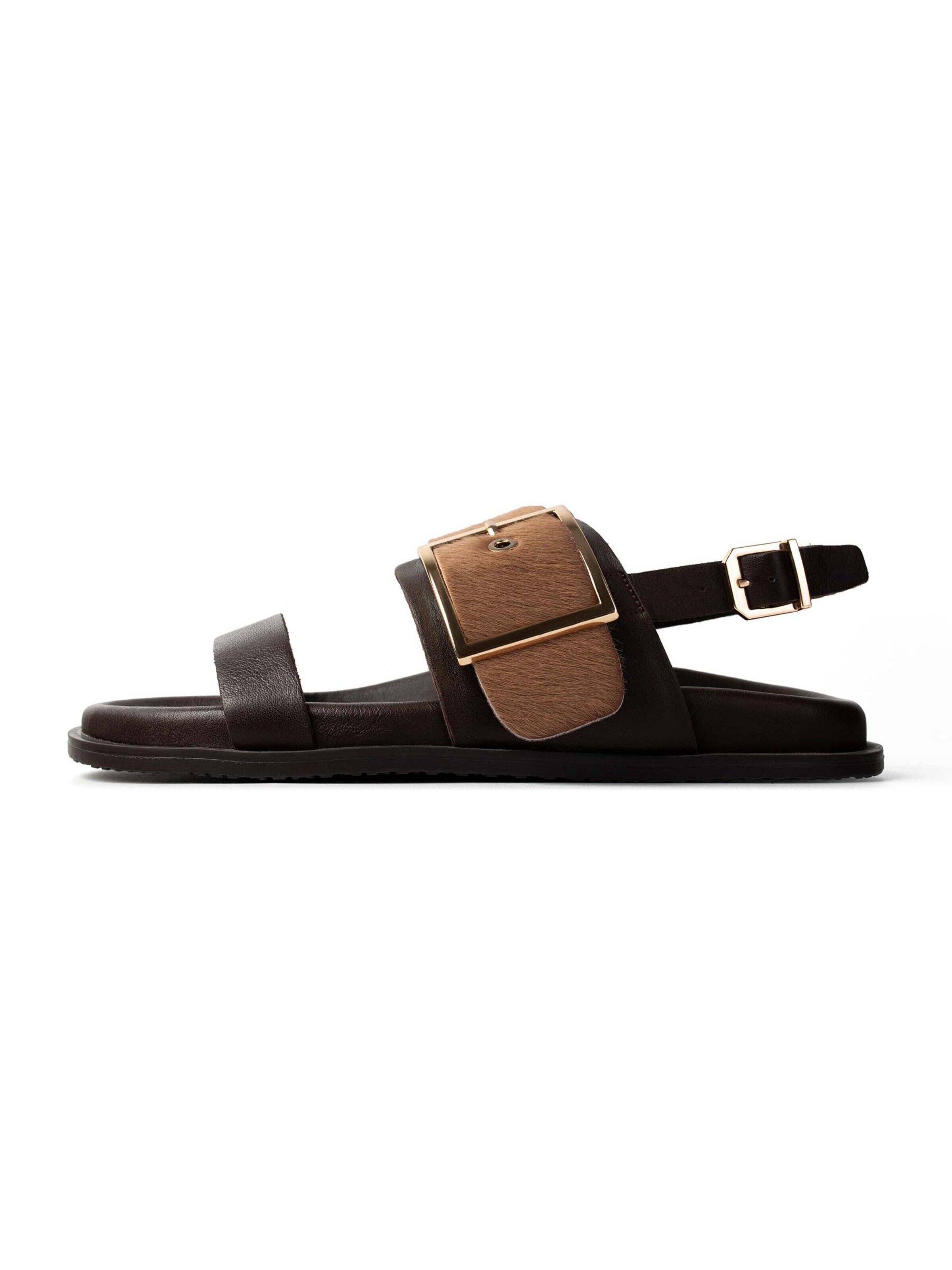 Chaussure basse 'WILD AT GOLDEN HOUR' L37 HANDMADE SHOES en marron : devant