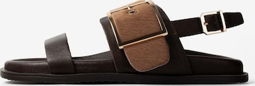 Chaussure basse 'WILD AT GOLDEN HOUR' L37 HANDMADE SHOES en marron : devant