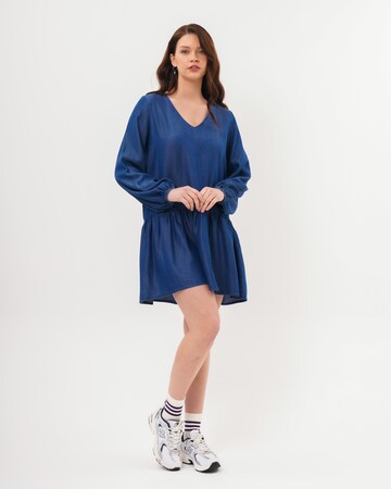 FRESHLIONS Shirt dress 'Bonnie' in Blue