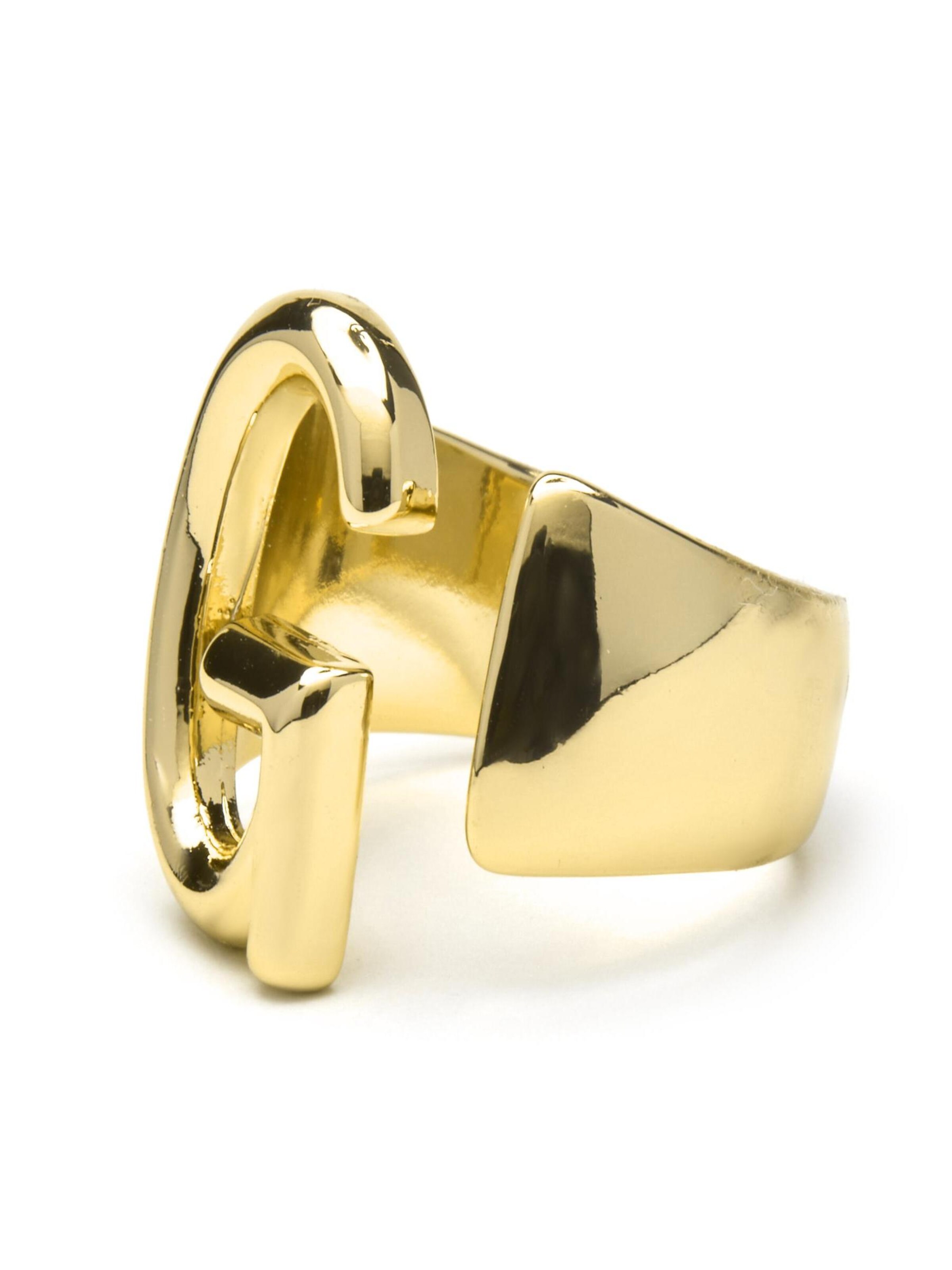 Luxenter Ring 'Alphabet G' in Goud