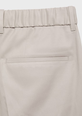 MANGO MAN Regular Pleated Pants 'Tyler' in Beige
