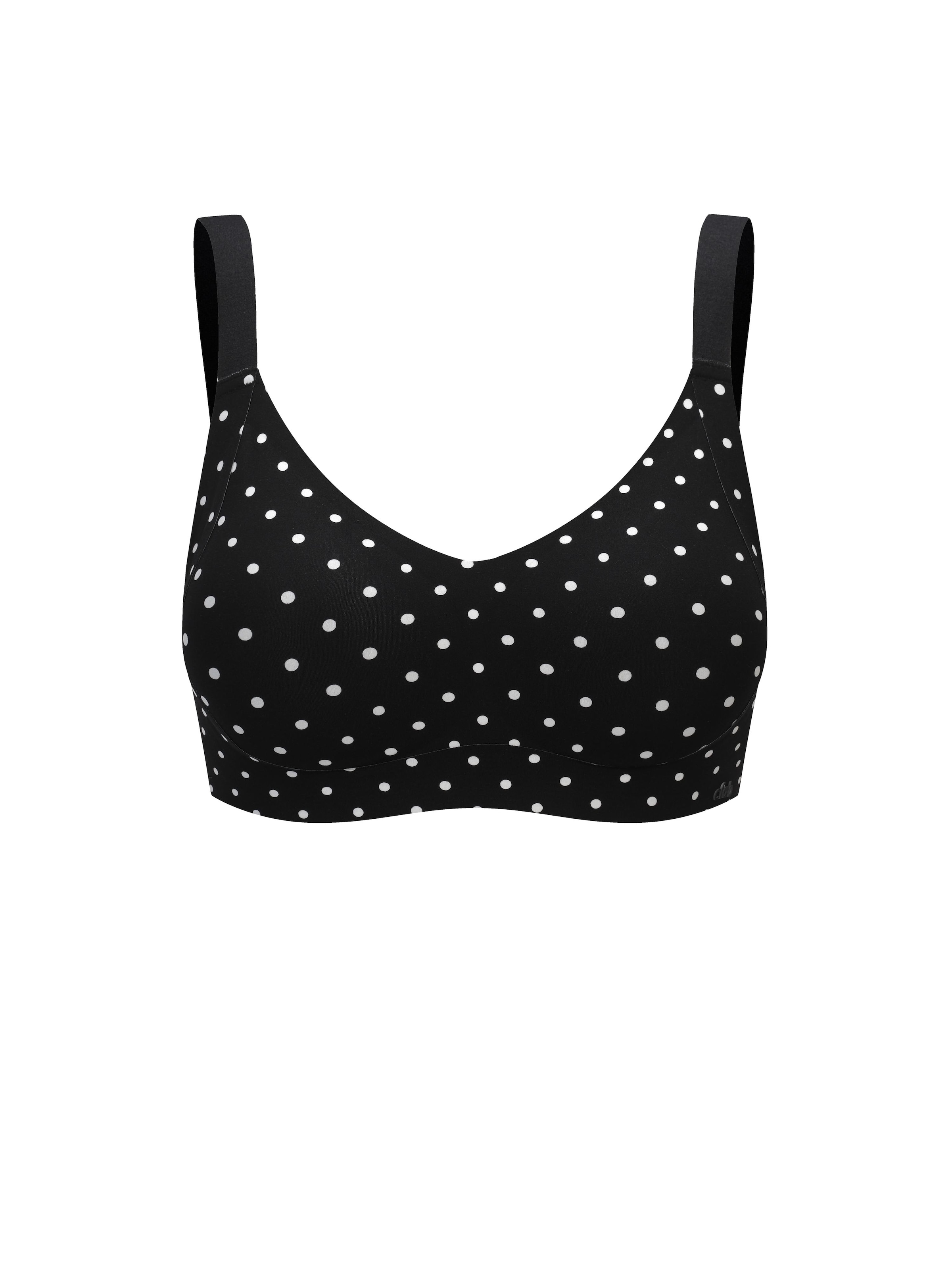 cfab (formerly creamy fabrics) Push-up Bra 'Seamless Compact Push-Up BH' in Black: front