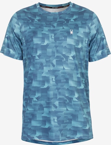 Spyder Toiminnallinen paita värissä sininen: edessä