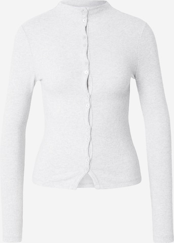 TOPSHOP Neuletakki 'AGRETE' värissä harmaa: etupuoli