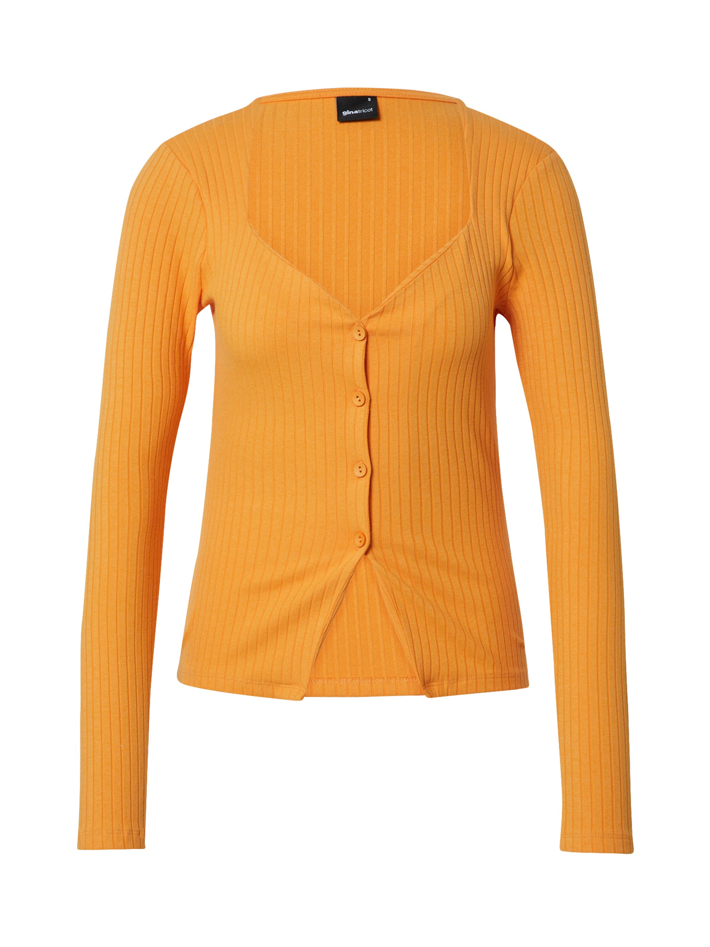 Cardigan Gina Tricot en orange : devant